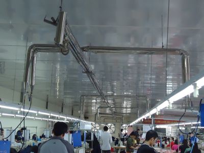 Hệ thống đường ống hơi nóng khu là